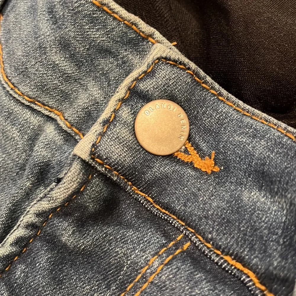 Blanqi maternity band jeans, size 6, clean wash skinny jeans